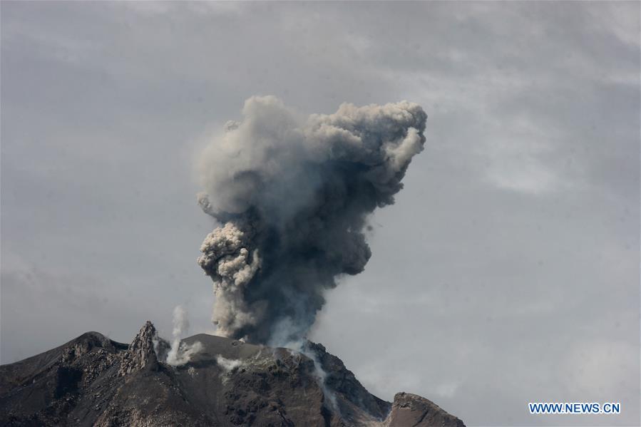 INDONESIA-NORTH SUMATRA-MOUNT SINABUNG-ERUPTION