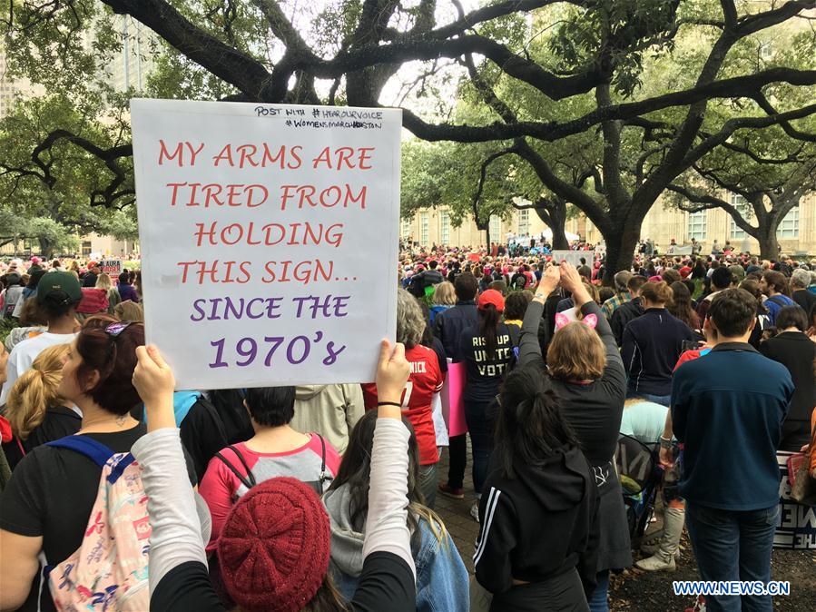 U.S.-HOUSTON-WOMEN'S MARCH