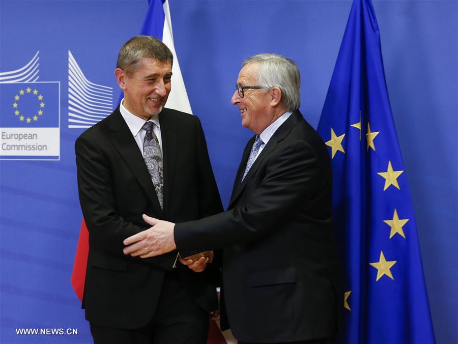 BELGIUM-BRUSSELS-EU-JUNCKER-CZECH REPUBLIC-PM-MEETING