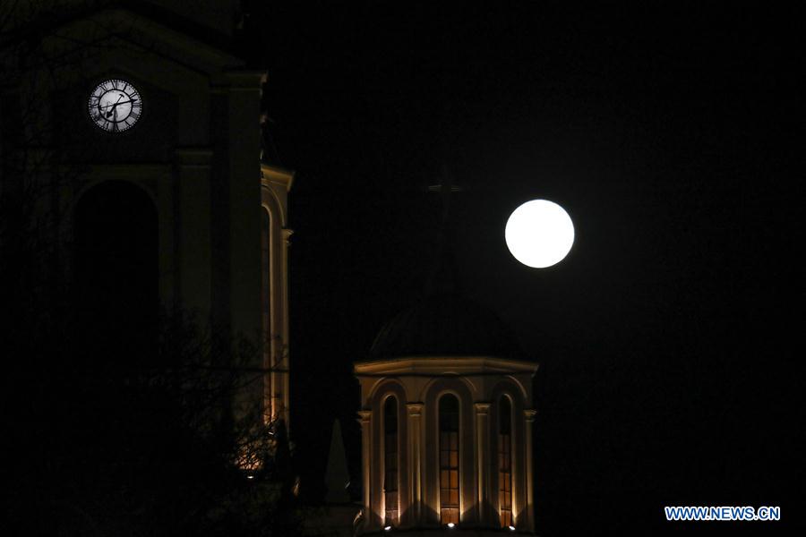 BOSNIA AND HERZEGOVINA-SARAJEVO-"SUPER MOON"