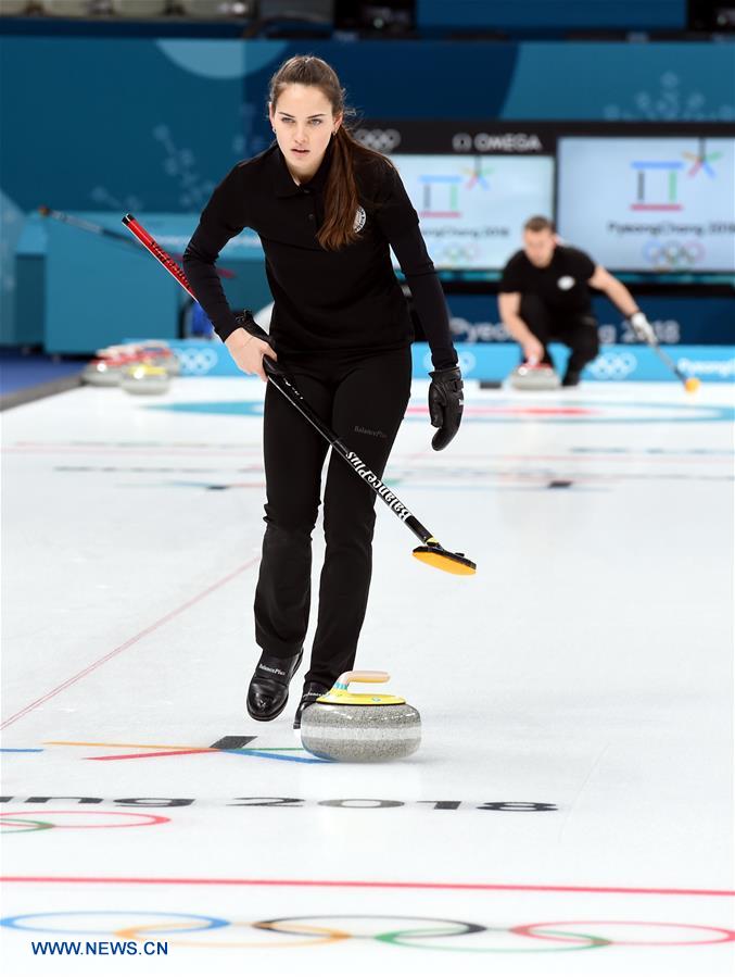 (SP)OLY-SOUTH KOREA-PYEONGCHANG-CURLING-MIXED DOUBLES-TRAINING