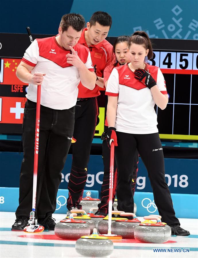 (SP)OLY-SOUTH KOREA-PYEONGCHANG-CURLING-MIXED DOUBLES-CHINA VS SWITZERLAND