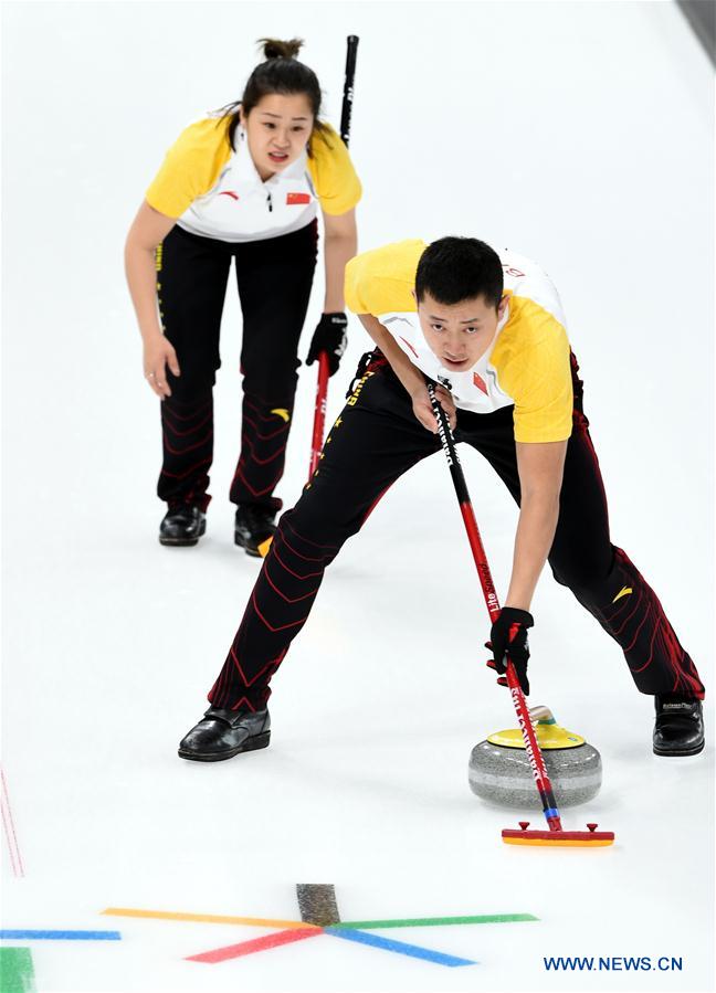 (SP)OLY-SOUTH KOREA-PYEONGCHANG-CURLING-MIXED DOUBLES-CHN VS NOR