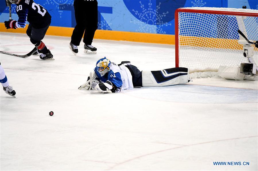 (SP)OLY-SOUTH KOREA-PYEONGCHANG-ICE HOCKEY-USA VS FIN