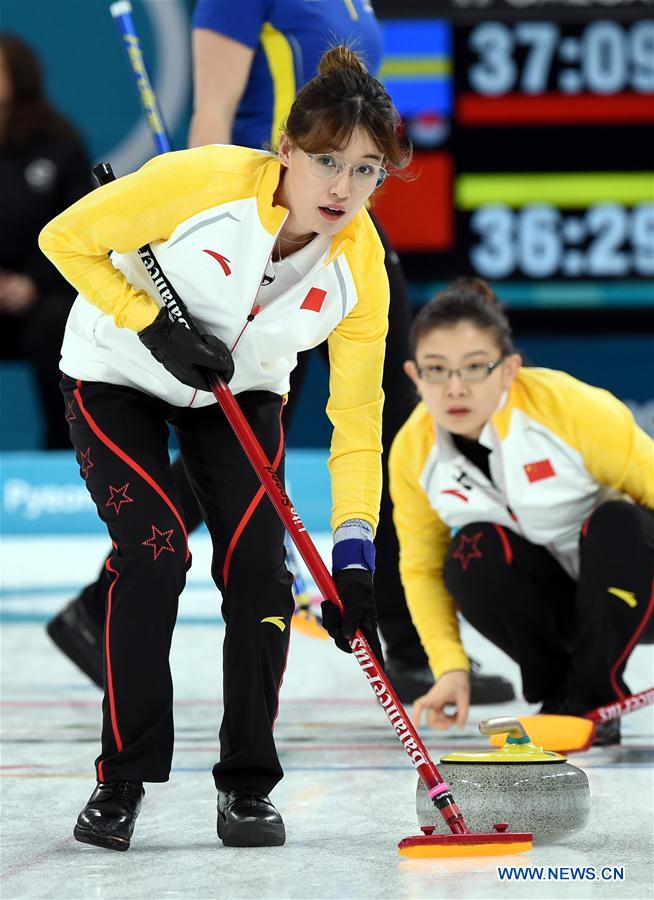 (SP)OLY-SOUTH KOREA-PYEONGCHANG-CURLING-WOMEN'S ROUND ROBIN-CHN VS SWE