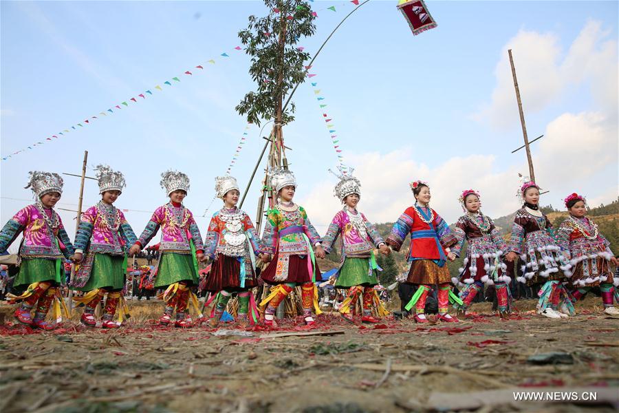 #CHINA-GUIZHOU-MIAO ETHNIC GROUP-FOLK EVENT (CN)