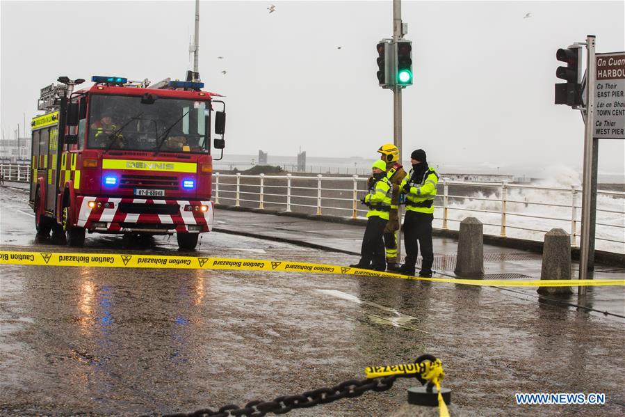 IRELAND-DUBLIN-SNOWSTORM-POSSIBLE FLOODING