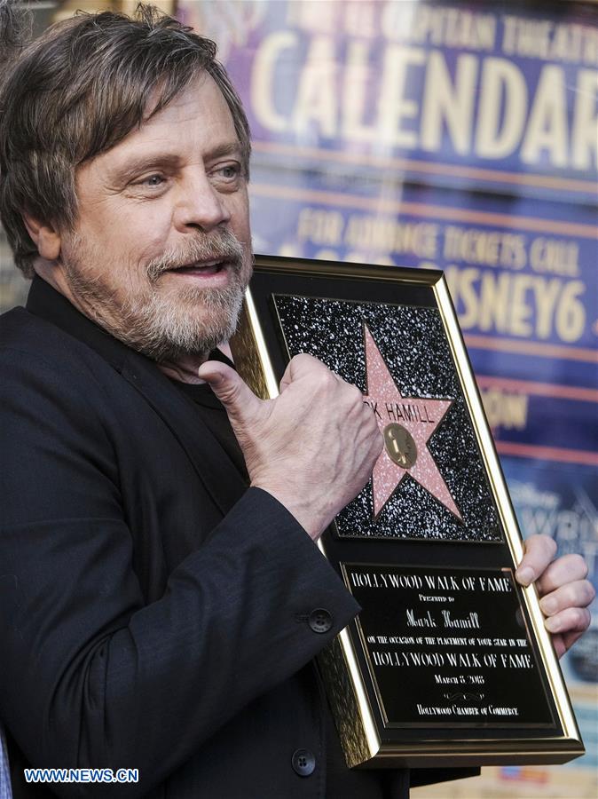 U.S.-LOS ANGELES-MARK HAMILL-STAR-HOLLYWOOD