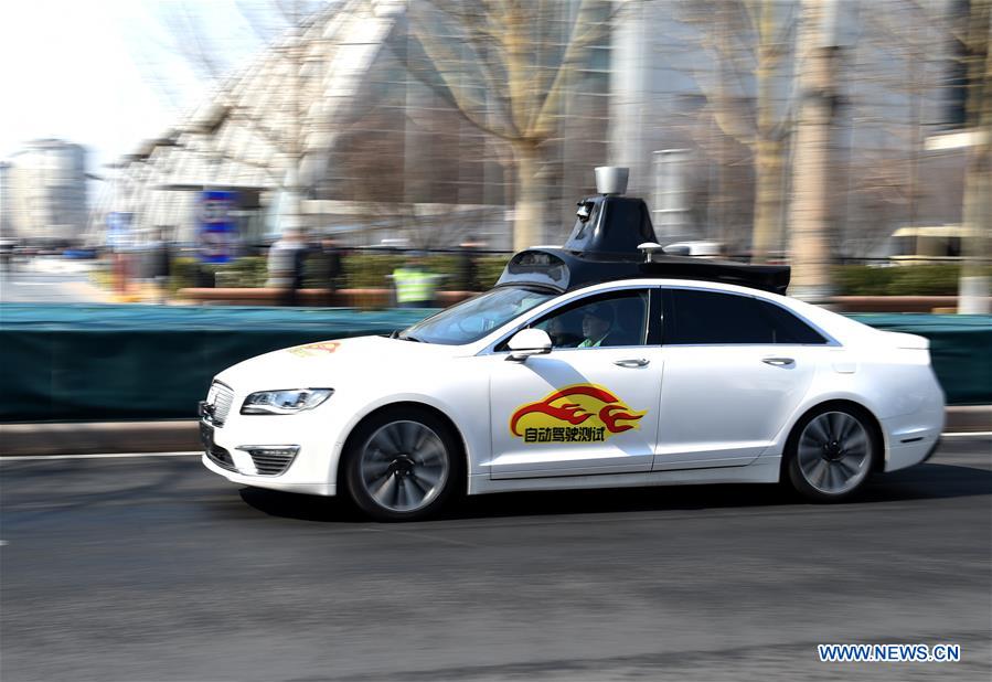 CHINA-BEIJING-SELF-DRIVING CAR-ROAD TESTING (CN)