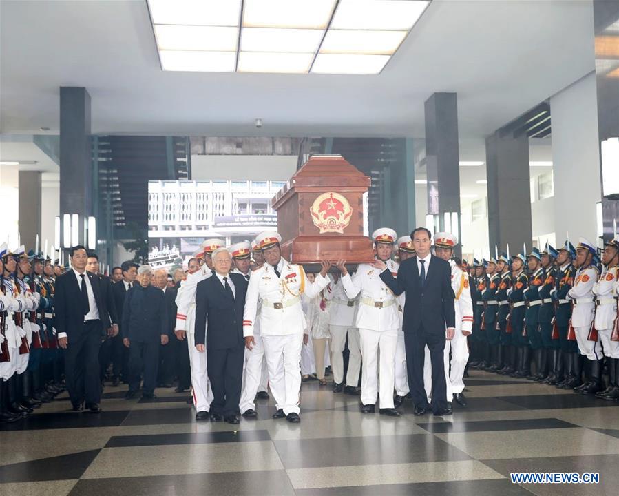 VIETNAM-HO CHI MINH CITY-FORMER PRIME MINISTER-PHAN VAN KHAI-STATE FUNERAL