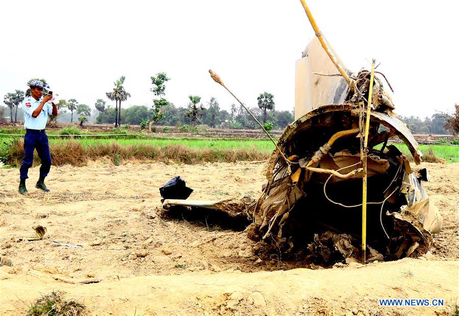 MYANMAR-TAUNGOO-MILITARY TRAINING JET-CRASH