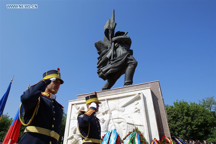 ROMANIA-BUCHAREST-WORLD WAR II-SOVIET HEROES-CEREMONY