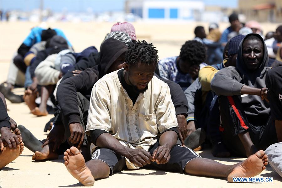 LIBYA-TRIPOLI-ILLEGAL IMMIGRANTS-RESCUED