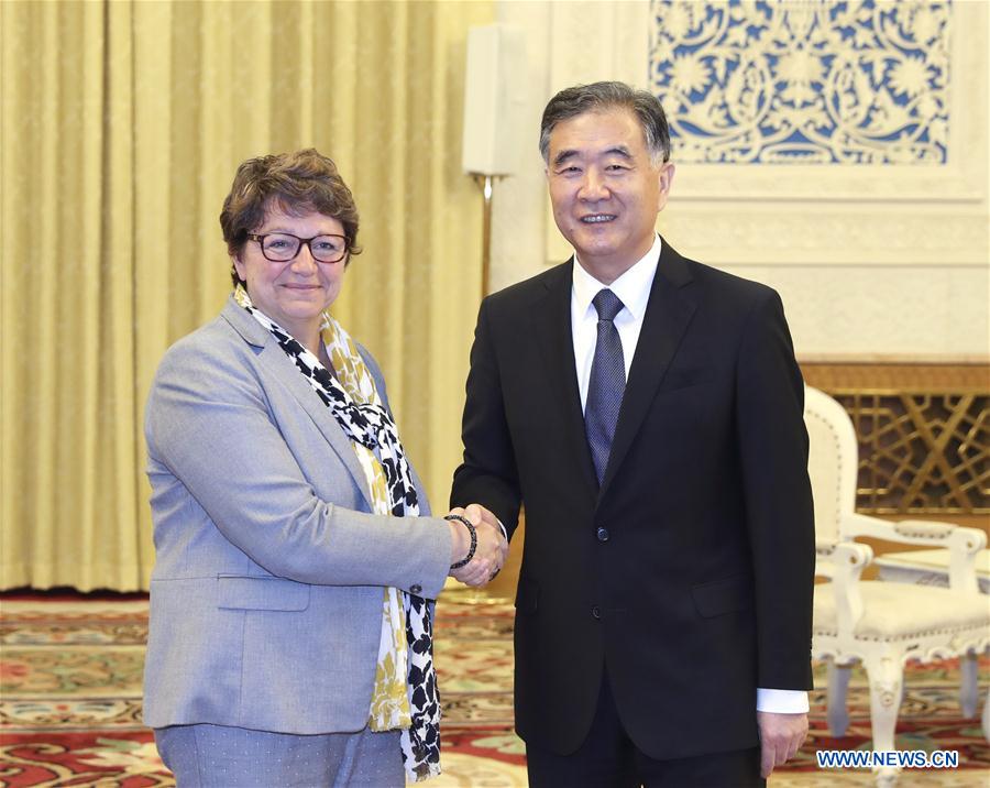 CHINA-BEIJING-WANG YANG-FRENCH GUEST-MEETING (CN)