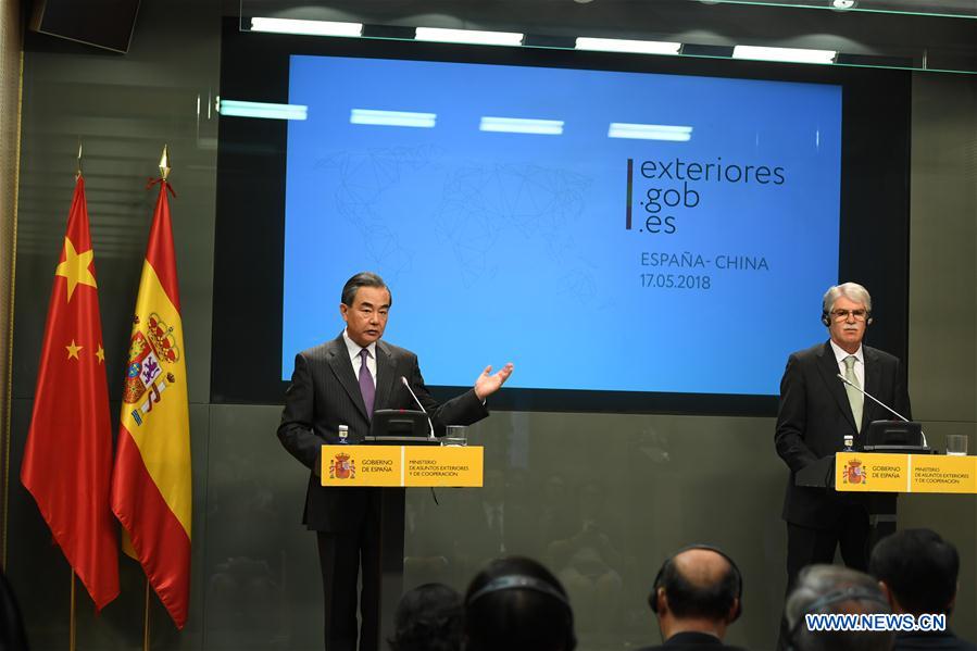 SPAIN-MADRID-CHINA-WANG YI-VISIT