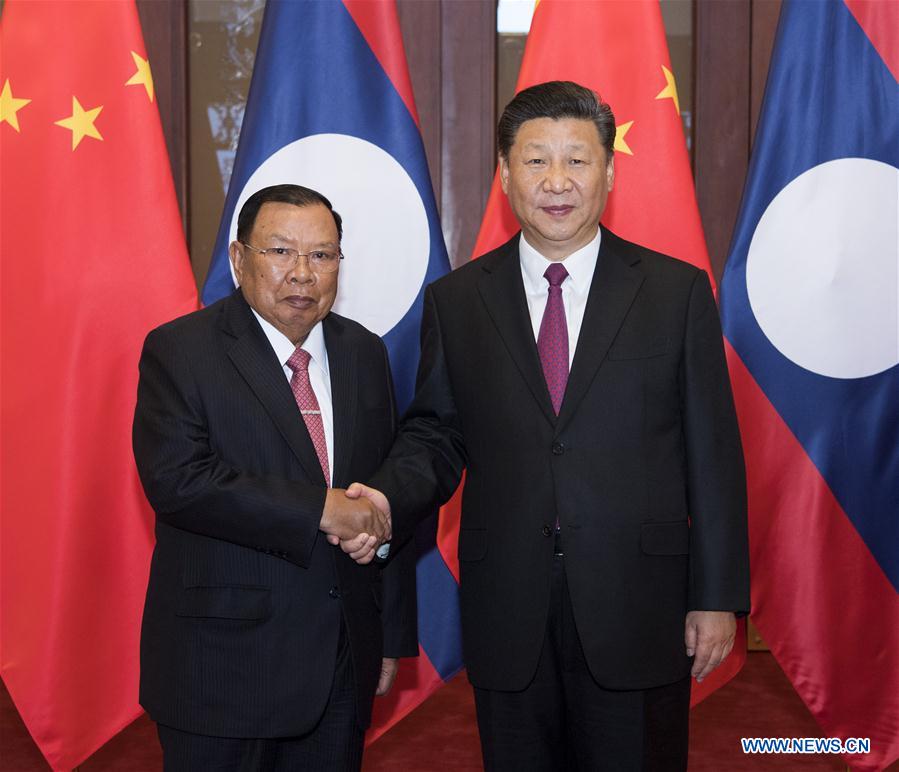 CHINA-BEIJING-XI JINPING-LAOS-BOUNNHANG VORACHIT-TALKS (CN)