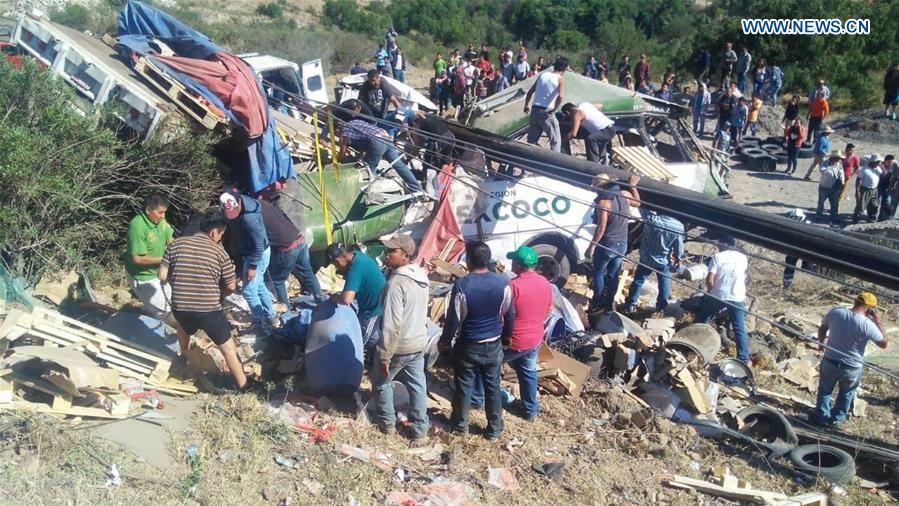 MEXICO-TEPETLAOXTOC-ROAD CRASH