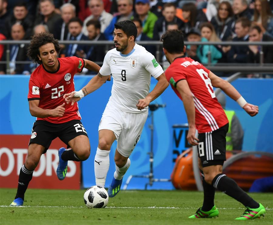 (SP)RUSSIA-YEKATERINBURG-2018 WORLD CUP-GROUP A-EGYPT VS URUGUAY