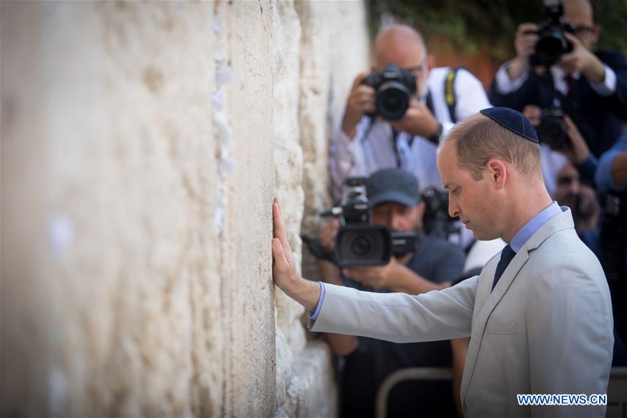 MIDEAST-JERUSALEM-UK-PRINCE WILLIAM-VISIT