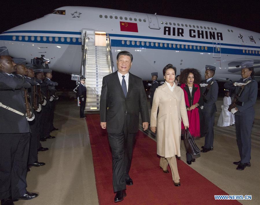 SOUTH AFRICA-PRETORIA-XI JINPING-ARRIVAL