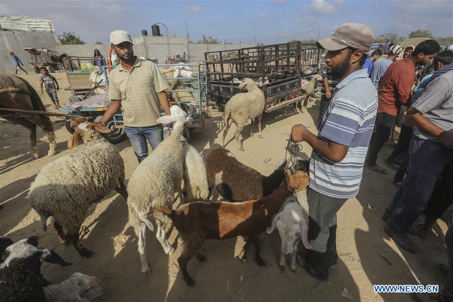 MIDEAST-GAZA-EID AL-ADHA-LIVESTOCK MARKET