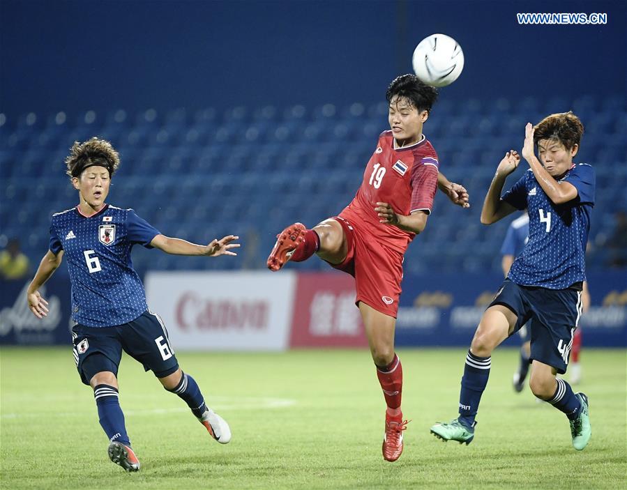 (SP)INDONESIA-PALEMBANG-ASIAN GAMES-WOMEN'S FOOTBALL-THAILAND VS JAPAN