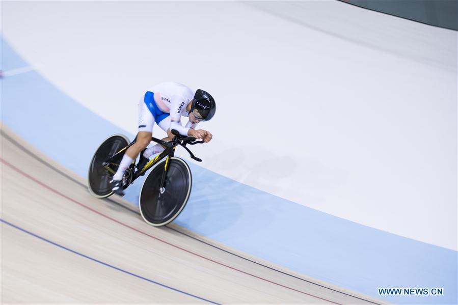 (SP)INDONESIA-JAKARTA-ASIAN GAMES-CYCLING TRACK-MEN'S 4000M INDIVIDUAL PURSUIT