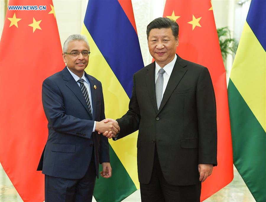 CHINA-BEIJING-XI JINPING-MAURITIUS-PM-MEETING (CN)