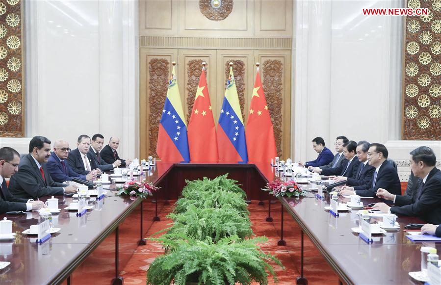 CHINA-BEIJING-LI KEQIANG-VENEZUELA-MADURO-MEETING (CN)