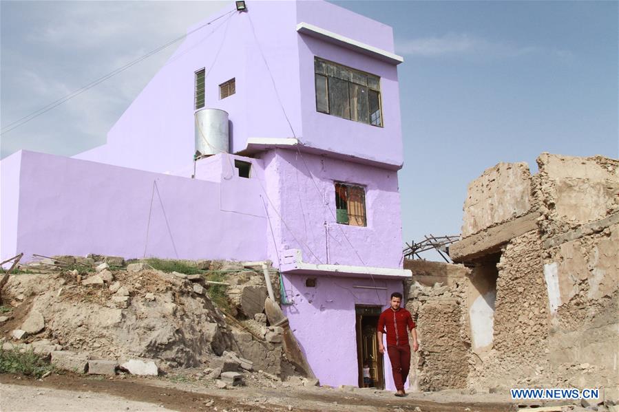 IRAQ-MOSUL-1ST HOUSE AMONG RUBBLE