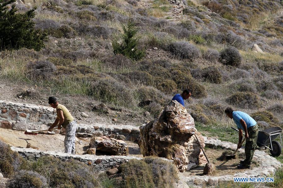 GREECE-LESVOS ISLAND-GEOPARK