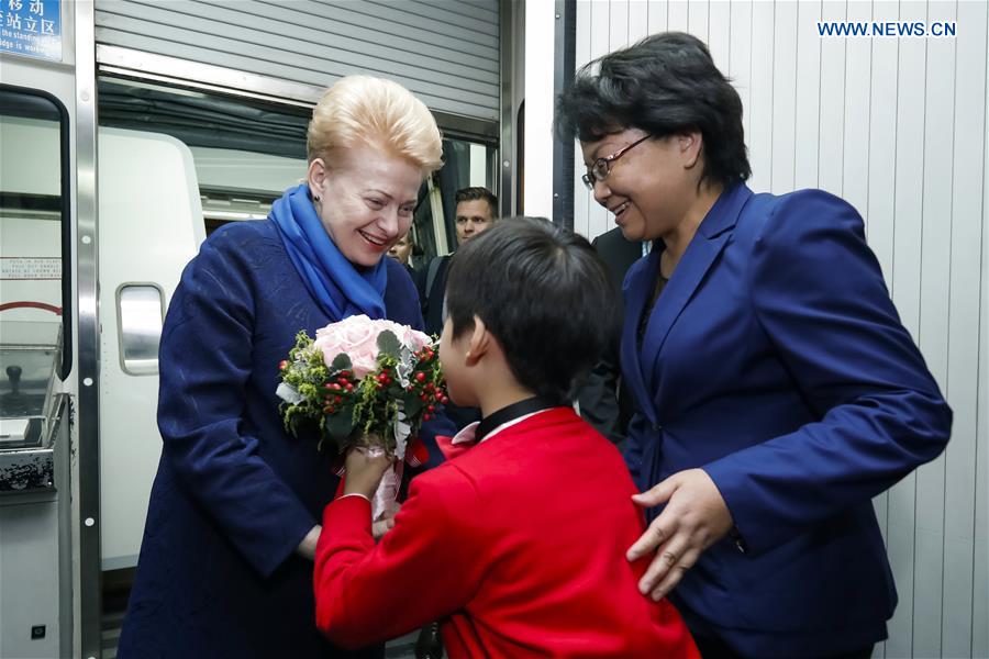 CHINA-SHANGHAI-CIIE-LITHUANIA-PRESIDENT-ARRIVAL (CN)