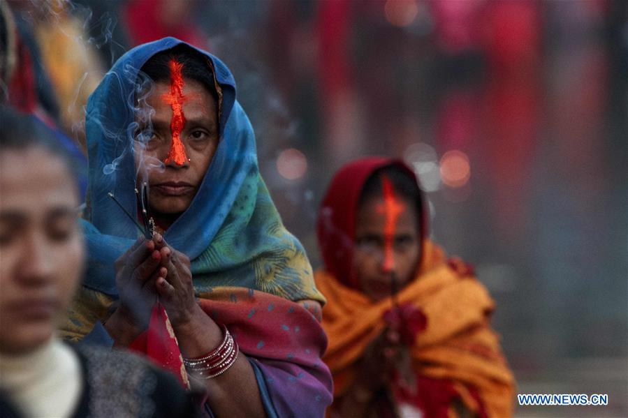 NEPAL-KATHMANDU-CULTURE-CHHATH FESTIVAL