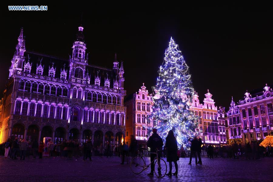 BELGIUM-BRUSSELS-CHRISTMAS TREE