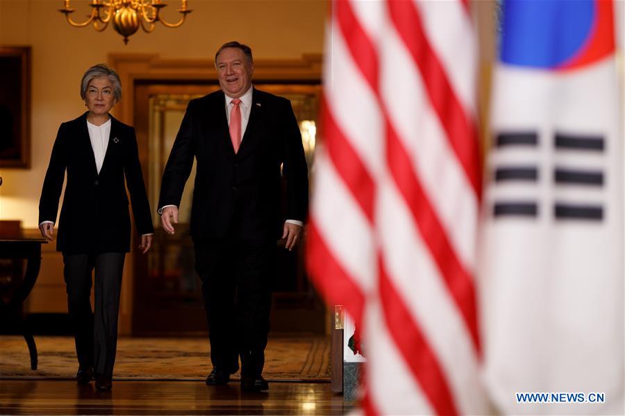 U.S.-WASHINGTON D.C.-POMPEO-SOUTH KOREA-FM-MEETING