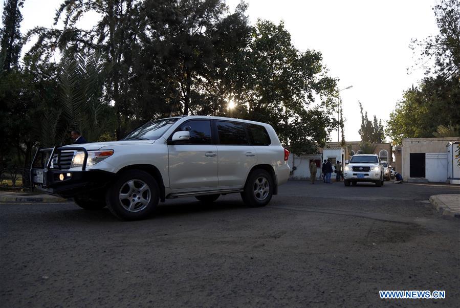 YEMEN-SANAA-UN-MONITORING TEAM-ARRIVAL