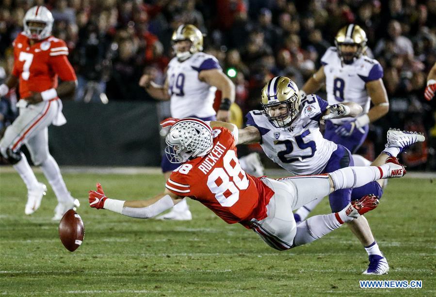 (SP)USA-LOS ANGELES-FOOTBALL-ROSE BOWL