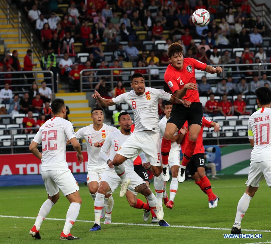 (SP)UAE-ABU DHABI-FOOTBALL-ASIAN CUP-CHN VS KOR