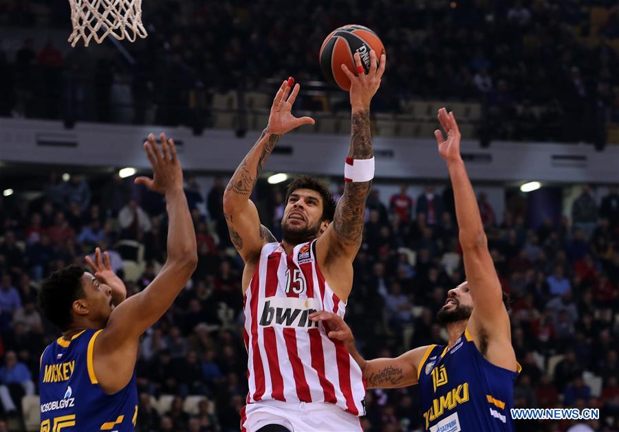 (SP)GREECE-ATHENS-BASKETBALL-EUROLEAGUE-OLYMPIACOS-KHIMKI FC