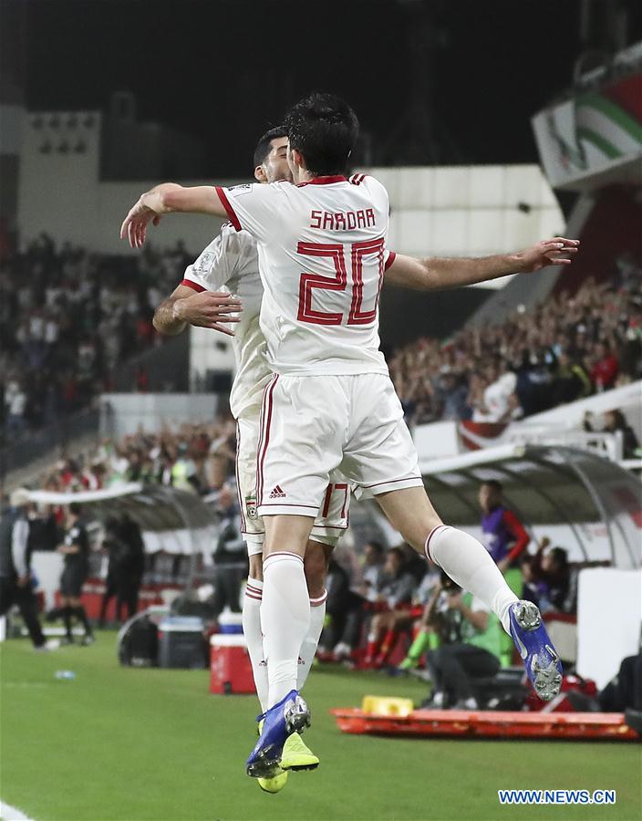 (SP)UAE-ABU DHABI-FOOTBALL-ASIAN CUP-CHINA-IRAN