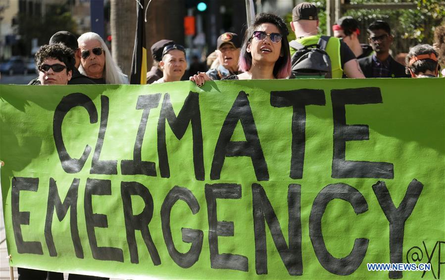 U.S.- LOS ANGELES-CLIMATE CHANGE PROTEST