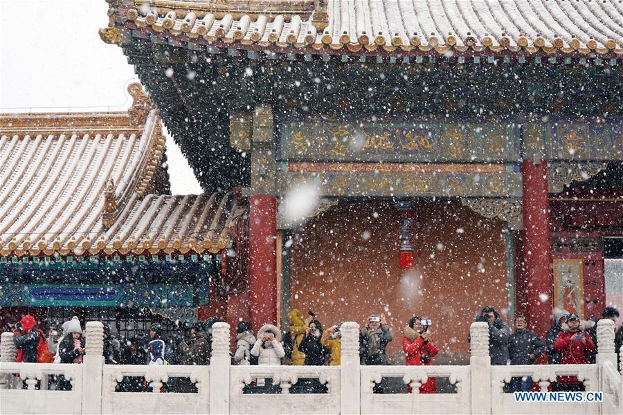 (InPalaceMuseum)CHINA-BEIJING-PALACE MUSEUM-SNOW (CN)