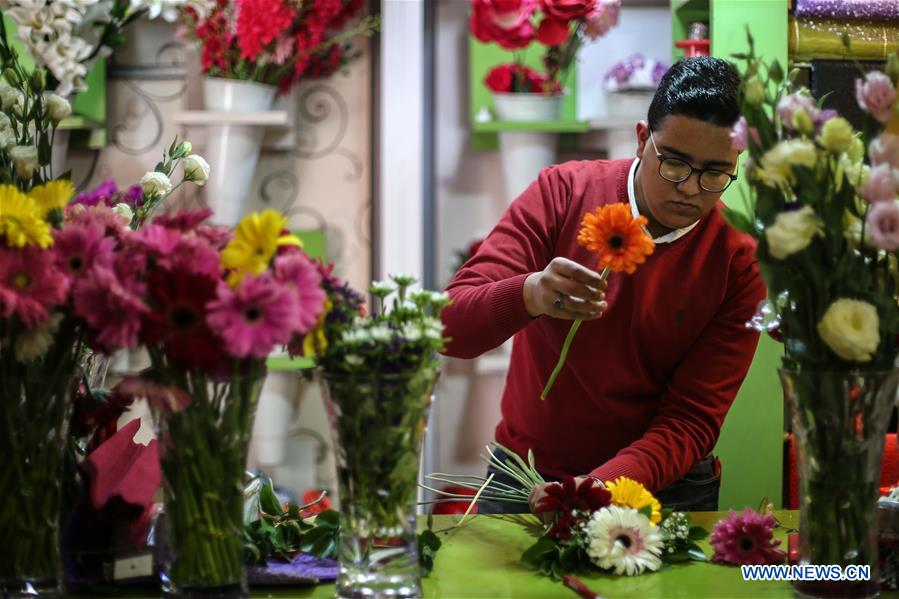 MIDEAST-GAZA CITY-VALENTINE'S DAY