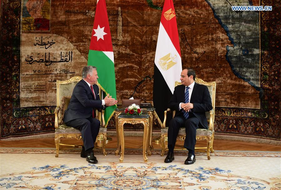 EGYPT-CAIRO-PRESIDENT-JORDAN-KING-MEETING