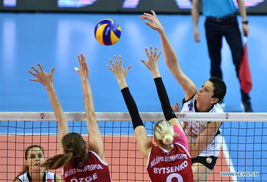 (SP)TURKEY-ISTANBUL-VOLLEYBALL-TURKISH WOMEN'S VOLLEYBALL SUPER LEAGUE-QUARTERFINAL