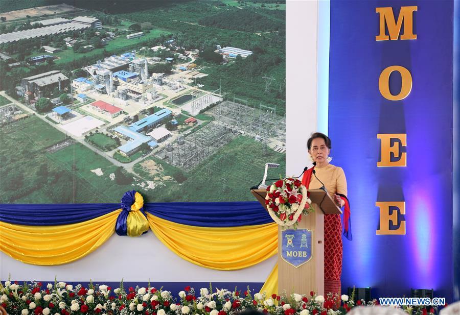 MYANMAR-THATON-POWER PLANT-OPENING CEREMONY