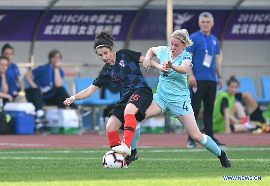 (SP)CHINA-WUHAN-FOOTBALL-INTERNATIONAL WOMEN'S FOOTBALL TOURNAMENT WUHAN 2019-3RD PLACE FINAL-RUSSIA VS CROATIA (CN)