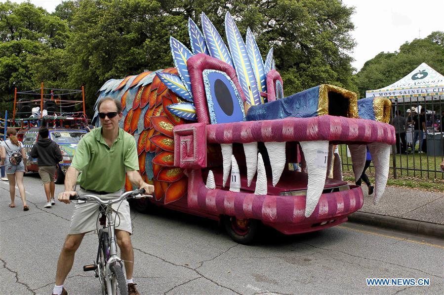 U.S.-HOUSTON-CAR-PARADE