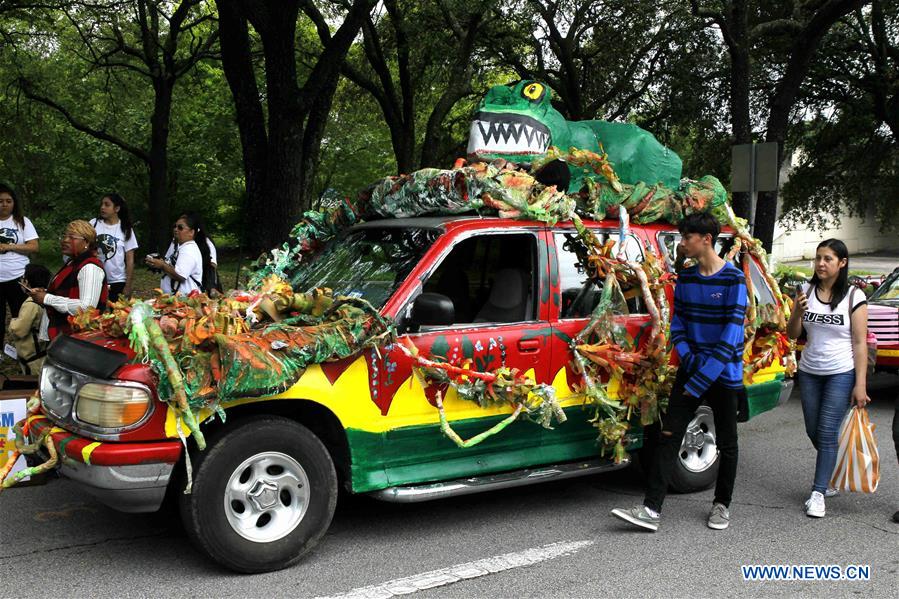 U.S.-HOUSTON-CAR-PARADE