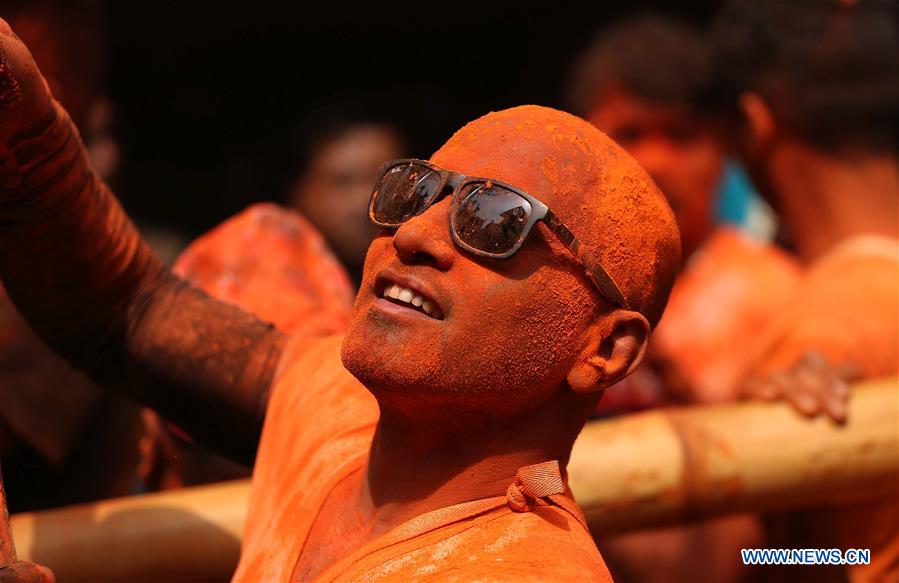 NEPAL-BHAKTAPUR-SINDHOOR JATRA FESTIVAL